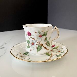 Dogwood Blossom Cup & Saucer by Hammersley